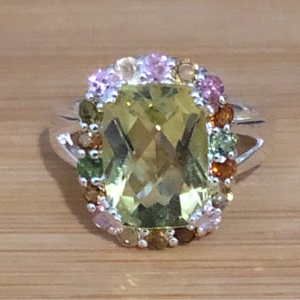 $79 Designer Estate Ring  Sterling Silver  Size 10  925 THAILAND - Picture 2 of 5